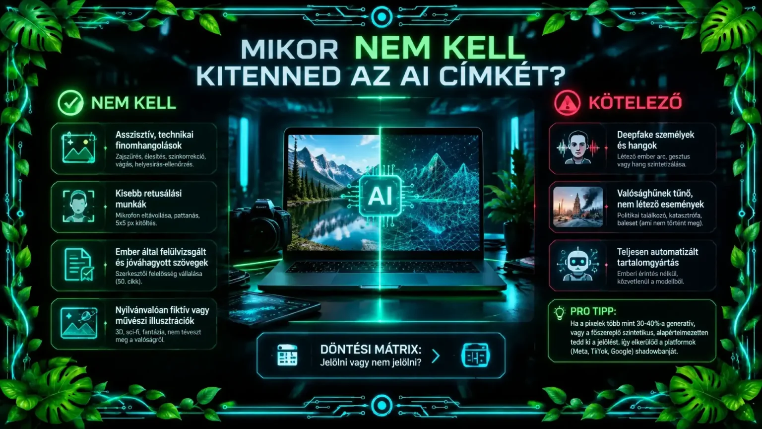 AI jelölő címkék az EU-ban: mikor kötelező és mikor felesleges?