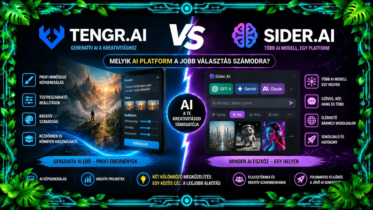 Tengr.ai és Sider.ai: Két Mesterséges Intelligencia Platform Összehasonlítása